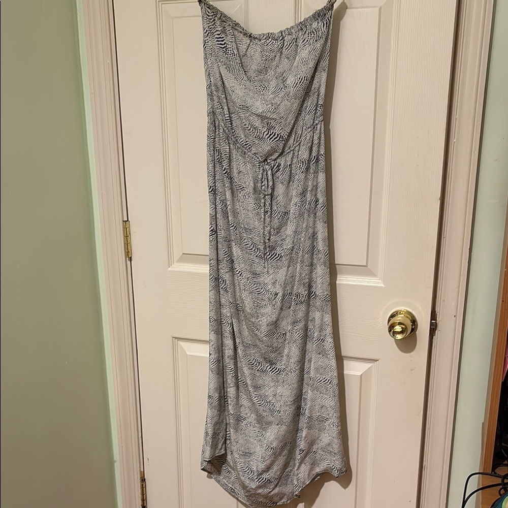 Joie | 100% Silk Patterned Strapless Maxi Dress - Size S